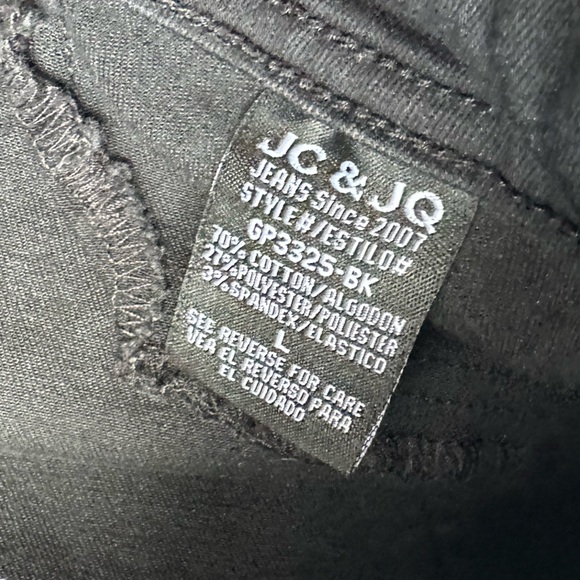 JC & JQ Distressed Flare Bell Bottom Denim Jeans - Picture 8 of 9